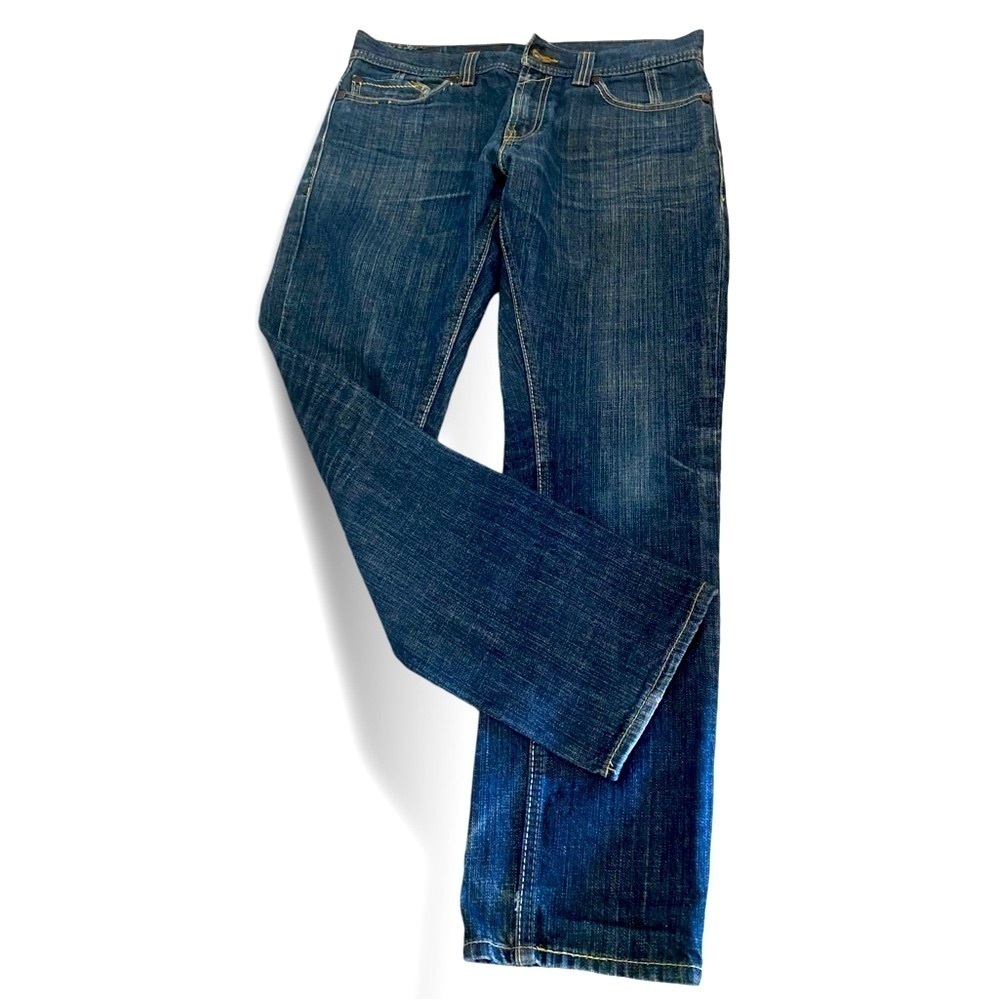 LEVIS 511 Straight Blue Jeans Black Label Jeans Back Zipper Pockets Red Tag
